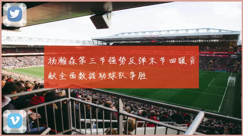 杨瀚森第三节强势反弹末节回暖贡献全面数据助球队争胜